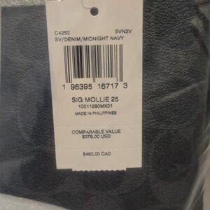 Coach Handbag Sig Mollie 25 Denim/Midnight Navy